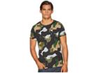 Scotch & Soda Ams Blauw All Over Printed T-shirt In Regular Fit (combo C) Men's T Shirt