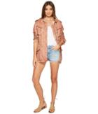 Free People Double Cloth Military Jacket (rose) Women's Coat