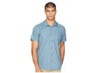 O'neill Central Short Sleeve Woven Top (dust Blue) Men's Clothing