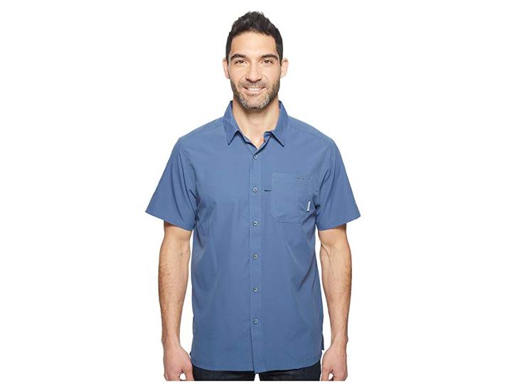 Columbia Slack Tidetm Camp Shirt (dark Mountain) Men's Short Sleeve Button Up