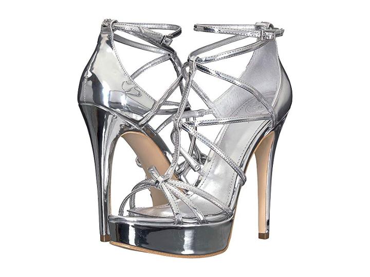 Guess Kico (silver Synthetic) Women's Sandals