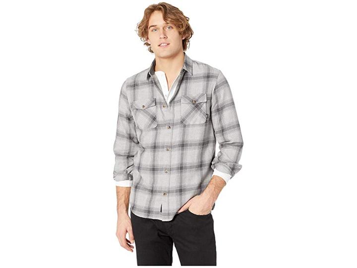 Vans Monterey Iii Woven (grey Heather/asphalt) Men's Clothing