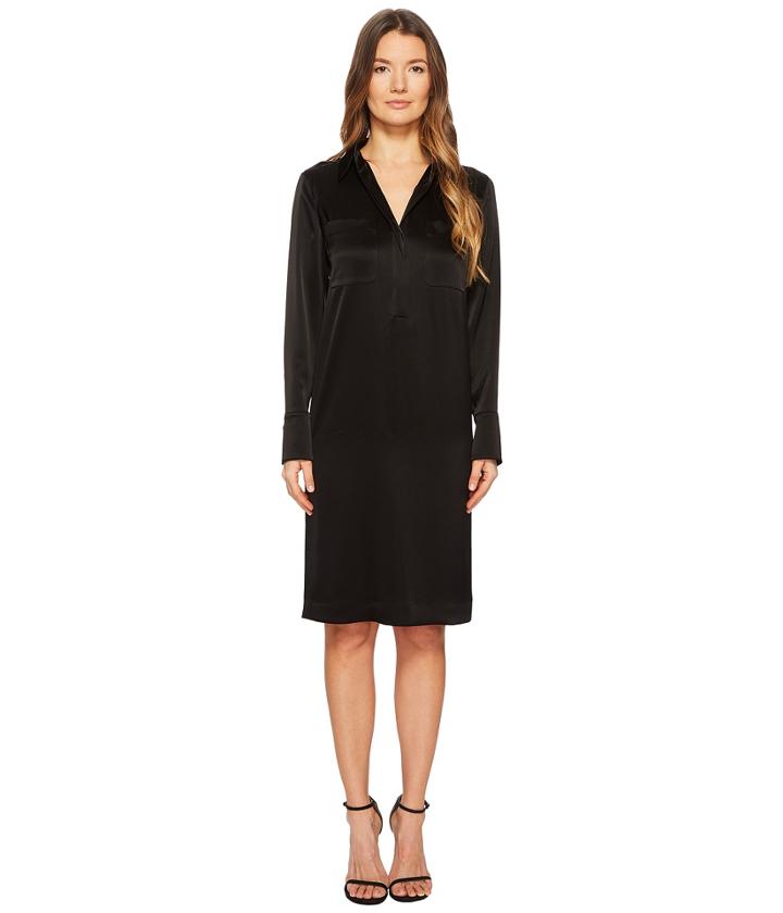 Escada Dvinav Long Sleeve Dress (black) Women's Dress