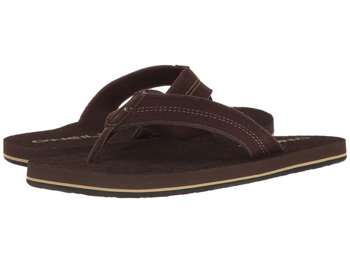 O'neill Phluff Daddy Suede (dark Brown) Men's Sandals
