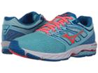 Mizuno Wave Shadow (blue Topaz/fiery Coral/imperial Blue) Girls Shoes