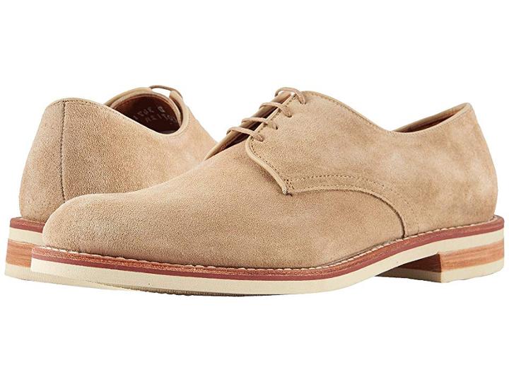 Allen Edmonds Nomad Buck (sand Suede) Men's Lace Up Cap Toe Shoes