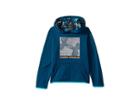 Under Armour Kids Af Logo Hoodie (big Kids) (techno Teal/magma Orange) Boy's Sweatshirt