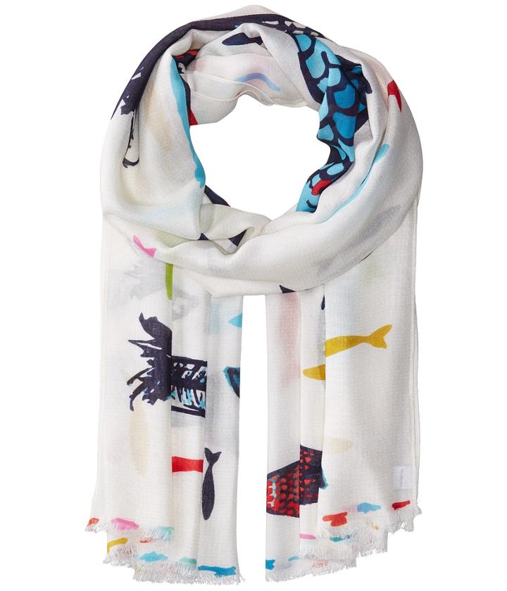 Vera Bradley Soft Fringe Scarf (go Fish) Scarves