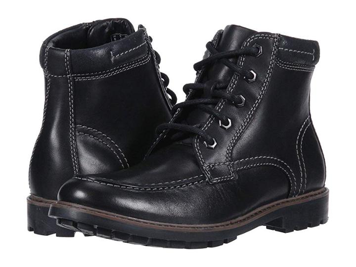 Clarks Curington High (black Leather) Men's Shoes