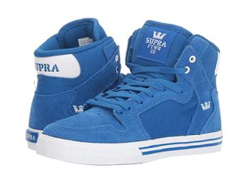 Supra Kids Vaider (little Kid/big Kid) (ocean/white/white) Boys Shoes