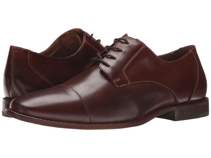 Florsheim Montinaro Cap Toe Oxford (brown Smooth) Men's Lace Up Cap Toe Shoes