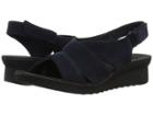 Clarks Caddell Petal (navy Synthetic Nubuck) Women's Wedge Shoes