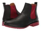 Massimo Matteo Chelsea Pt Boot (black/red) Men's Pull-on Boots