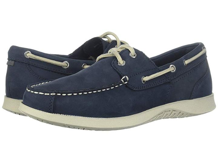 Nunn Bush Bayside Lites Two-eye Moc Toe Boat Shoe (navy) Men's  Shoes