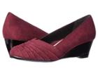 Soft Style Gerdie (bordeaux Faux Suede) Women's Wedge Shoes