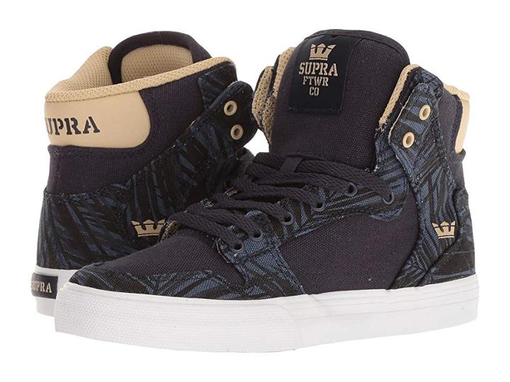 Supra Kids Vaider (little Kid/big Kid) (navy/mojave/white) Boys Shoes
