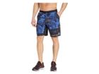 Reebok Speed Shorts All Over Print (black/crushed Cobalt) Men's Shorts