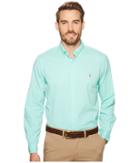 Polo Ralph Lauren Gd Chino Long Sleeve Sport Shirt (island Green) Men's Clothing