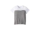 Chaser Kids Extra Soft Two-toned Pocket Tee (toddler/little Kids) (white/streaky Grey) Boy's T Shirt