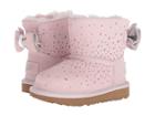 Ugg Kids Stargirl Classic Mini Ii Bow (toddler/little Kid) (baby Pink) Girls Shoes