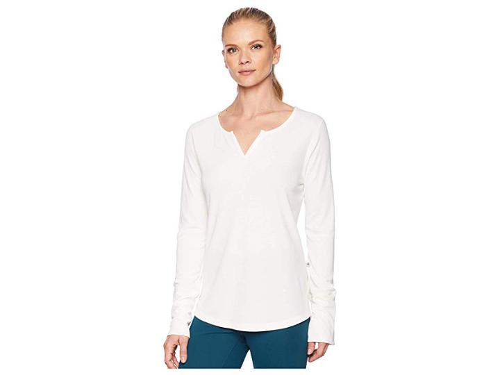 Mountain Hardwear Daisy Chaintm Split Neck Long Sleeve Shirt (cotton) Women's Long Sleeve Pullover