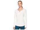 Mountain Hardwear Daisy Chaintm Split Neck Long Sleeve Shirt (cotton) Women's Long Sleeve Pullover