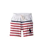 Polo Ralph Lauren Kids Striped Cotton Jersey Shorts (toddler) (pure White Multi) Boy's Shorts