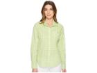 U.s. Polo Assn. Woven Plaid Blouse (apple Martini) Women's Blouse
