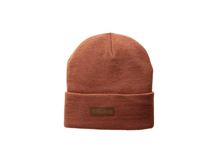 Obermeyer Fold-over Knit Hat (rawhide Red) Caps