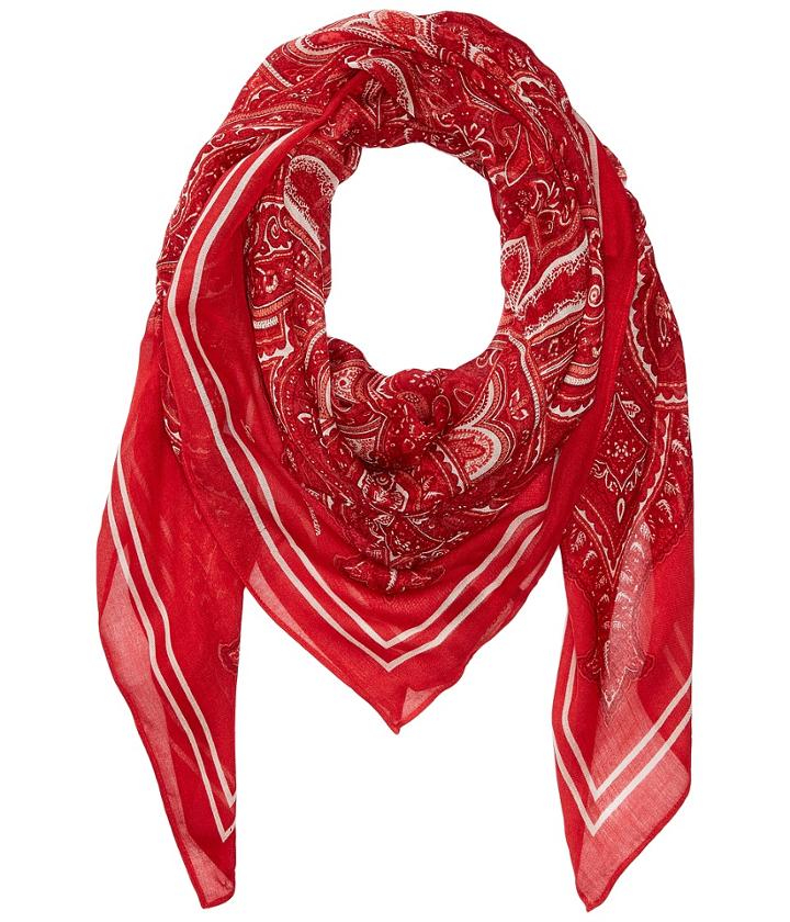 Lauren Ralph Lauren Loretta Modal Scarf (lipstick Red) Scarves