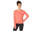 Nike Miler Top Long Sleeve (ember Glow/reflective Silver) Women's Clothing