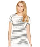 Lauren Ralph Lauren Studded Lrl T-shirt (mascarpone Cream/polo Black) Women's T Shirt