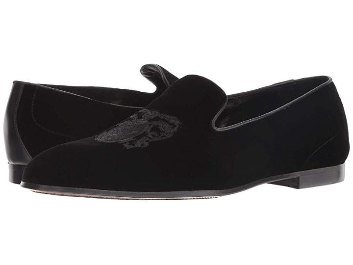 Bruno Magli Sacco By Magli (black Velvet) Men's Shoes