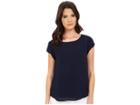 Joie Rancher Silk Top (dark Navy) Women's Blouse