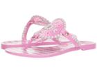 Jack Rogers Striped Georgica Jelly (lavpink/white) Women's Sandals