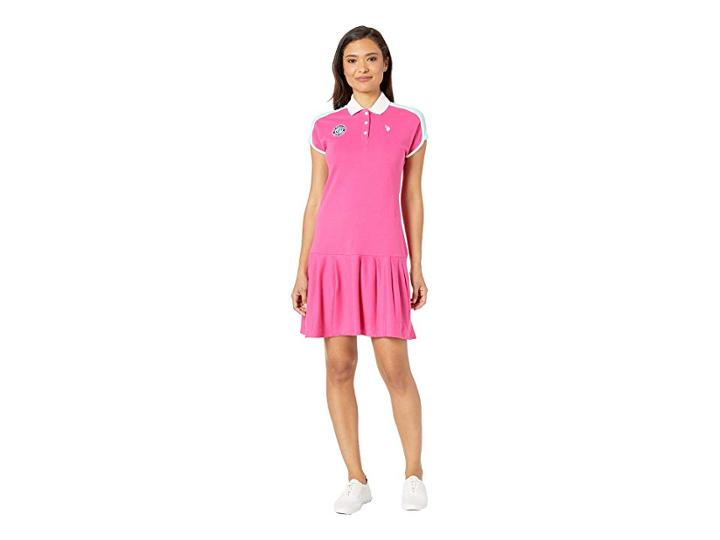 U.s. Polo Assn. Patch Tennis Dress (cabaret) Women's Dress