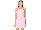 Juicy Couture Cut Out Logo Fitted Tank Dress (bikini Pink) Women's Dress