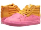 Vans Kids Sk8-hi Zip (infant/toddler) ((mte Dip)dark Cheddar/pink Lemonade) Girls Shoes