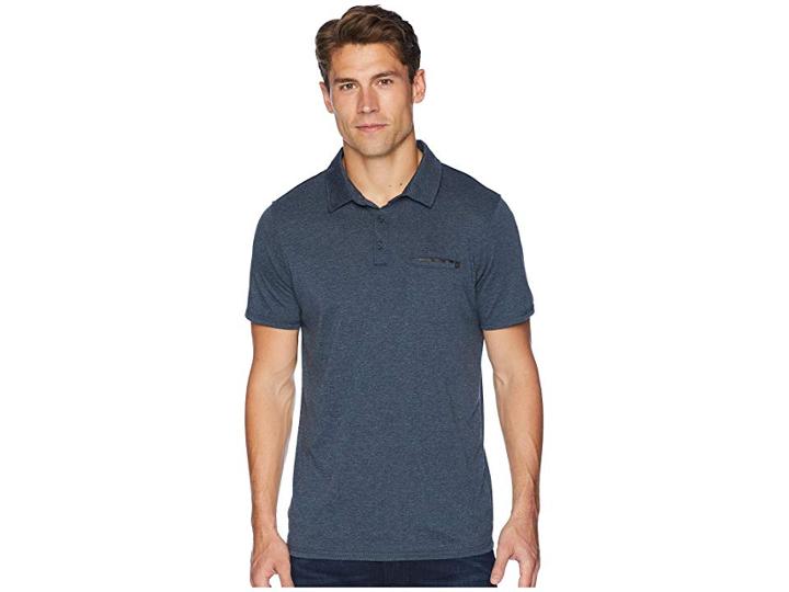 Rip Curl New Age Vapor Cool Polo (navy) Men's Short Sleeve Button Up