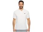 Nike Court Dry Tennis Polo (white/white/black) Men's Clothing