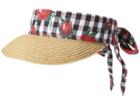 Betsey Johnson Gingham Visor (tan) Casual Visor