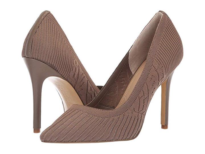 Charles By Charles David Pattie (taupe Stretch Knit) High Heels