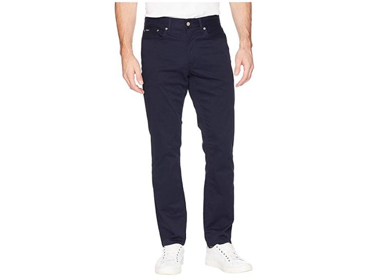 Polo Ralph Lauren Cotton Stretch Sateen Prospect Pants (collection Navy) Men's Casual Pants