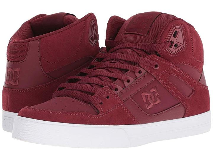 Dc Pure High-top Wc (burgundy) Men's Skate Shoes