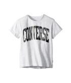 Converse Kids Collegiate Tee (toddler/little Kids) (lunar Rock Heather) Girl's T Shirt