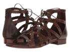 Sesto Meucci Galila (dark Tan Stained Calf) Women's Sandals