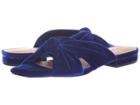 Halston Heritage Ginny Flat (indigo Velvet) Women's Flat Shoes