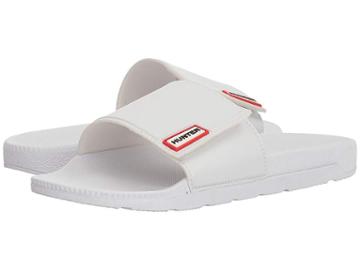 Hunter Original Adjustable Slide (white) Women's Slide Shoes