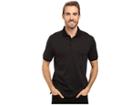 Calvin Klein Liquid Cotton Stripe Polo (black) Men's Short Sleeve Knit