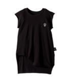 Nununu Trimmed Sleeveless Shirt (toddler/little Kids) (black) Girl's Sleeveless